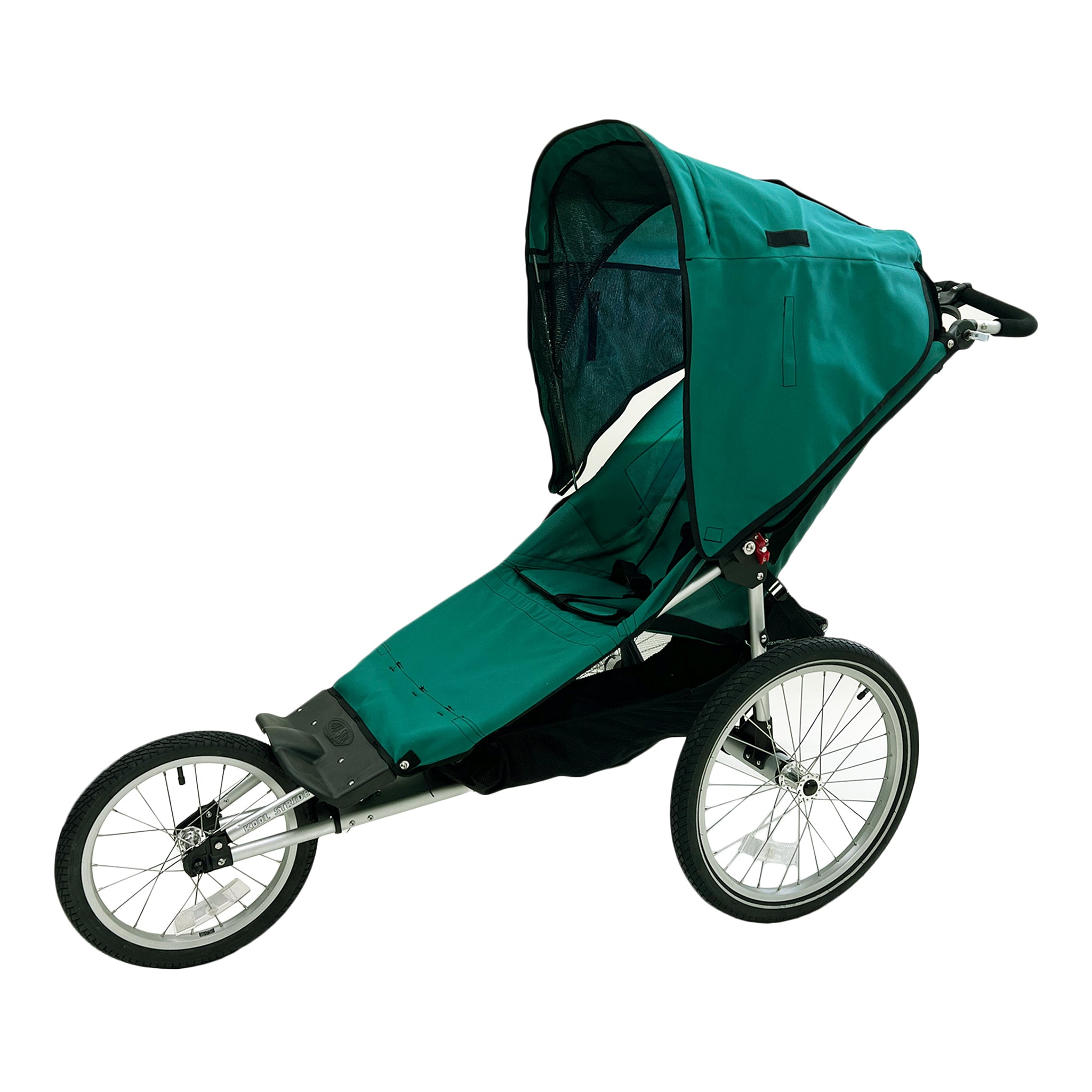 Green store jogging stroller